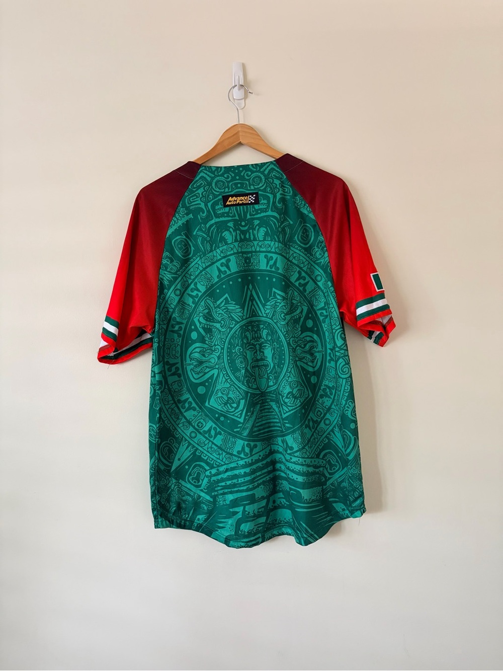 LA Los Dodgers Green & Red Baseball Jersey - Picture 2 of 4